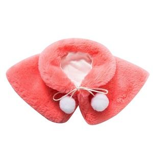 Venta al por mayor nueva ropa de muñeca americana de 18 pulgadas chal de felpa accesorios muñeca chal rosa y blanco - Product Image 4