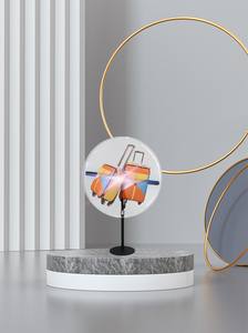 Bonito ventilador de holograma 3D con pantalla LED holográfica con ángulo de cubierta ajustado, mesa publicitaria, ventilador 3D, pantalla holográfica en estuche - Product Image 4