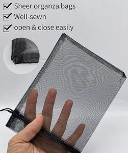 Toiletry Pouches Organza Bags Drawstring Mesh Jewelry Pouches Sheer Mesh Wrap for Hotel Travel Toiletry Makeup Accessories RTS - Product Image 5