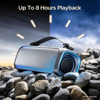 Haut-parleur portable d'extérieur étanche OEM/ODM d'usine avec audio bidirectionnel V5.3, crossover, subwoofer, forme personnalisée, logo et application