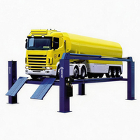 Fabricant de ponts élévateurs à quatre poteaux de 8000 kg, capacité de 8 tonnes, hauteur de levage de 1700 mm, pour l'entretien de camions et de bus lourds