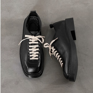 Fabricación de Zapatos Casuales de Moda Británica con Suela Gruesa Personalizados para Hombre, Zapatos Derby con Cordones para Aumentar la Estatura, Zapatos de Negocios para Hombre - Product Image 6