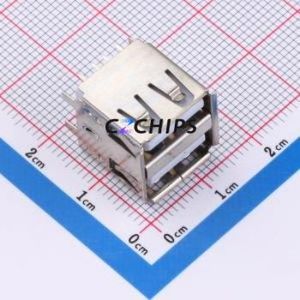 KH-2AF1804ZJ-14.2JB <b>USB</b> <b>Connector</b> Through hole Component (THT) <b>Connector</b> Type-A Female Through Hole 4Px2 - Product Image 1