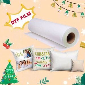 ฟิล์มถ่ายโอนความร้อน DTF ทนความร้อนสูง 60 องศา ขนาด 30 ซม. สำหรับเครื่องพิมพ์ PET ใช้กับเสื้อผ้า รองเท้า บรรจุภัณฑ์ สิ่งทอ ซักได้ - Product Image 2
