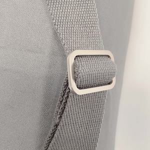 オーガニックコットンヨガマットバッグ高品質2つの収納ポケット調節可能なショルダーストラップジムバッグ旅行ヨガバッグカスタムロゴ - Product Image 5