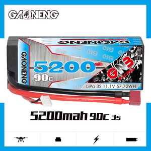 GNB GAONENG 5200MAH 3S 11.1V 90C 180C T-PLUG สายเคเบิลฮาร์ดเคส RC แบตเตอรี่ลิโป้ RC รถ 1/8 1/10 - Product Image 2
