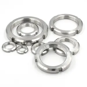 Stainless Steel GB812 Round Slotted Nuts M8 Locking Nut for Bolts