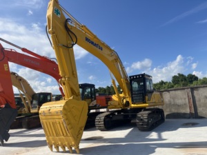 Excavadora de cadenas Komatsu PC350LC usada, excavadora hidráulica sobre orugas para movimiento de tierras en construcción - Product Image 3
