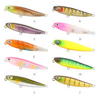 Usine OEM Mini crayon flottant leurres de pêche 60mm 3.1g appât dur artificiel petit crayon appât chien marchant avec modèle de bruit