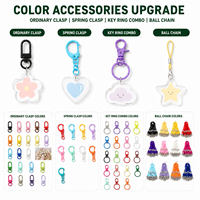 CNAWO Charm Personalizzato in Acrilico con Superficie Scintillante, Grafica Personalizzata e Accessori per Merchandising Artistico