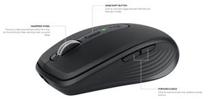 Souris sans fil Logitech <span class=keywords><strong>MX</strong></span> <span class=keywords><strong>Anywhere</strong></span> 3s originale compacte et portable 4000DPI à défilement rapide USB Performance confortable sur n'importe quelle surface - Product Image 5