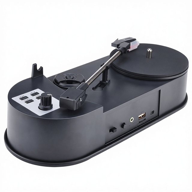 Mini Vinyl Record Player Gramophone Direct Conversion to USB MP3 Dual Speed 33/45 RPM Made in China Other Brand Ezcap613p