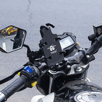 Support de téléphone pour moto ABS, support de vélo électrique avec support de rétroviseur