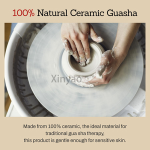 Outil de massage corporel en céramique Gua Sha avec logo personnalisé, outil de lifting du visage et du corps coréen, soulagement musculaire, planche de massage, drainage lymphatique - Product Image 6
