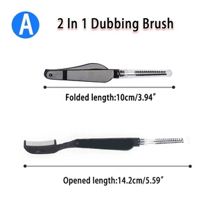 Mini fil de cuivre dents déchirant la brosse de doublage taquiner les corps dub ailes appâts corps de poisson outils de montage de mouches - Product Image 3