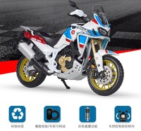 Haute qualité 1:18 afrique double aventure alliage moulé sous pression moto jouet véhicule roue avant direction Simulation moto jouet