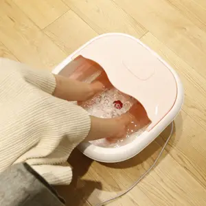 Heat Boost Power Foot Massager Footbath Rehabilitation Therapy Supplies Infrared Light Electronic Luxury Folding Spa Foot Bath.