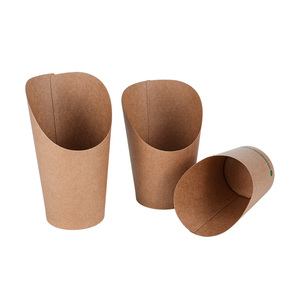 Gobelets à <span class=keywords><strong>frites</strong></span> <span class=keywords><strong>en</strong></span> papier jetables personnalisables, emballage durable pour la <span class=keywords><strong>livraison</strong></span> de nourriture - Product Image 2