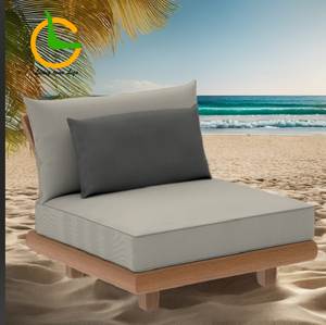 طقم خارجي مقاوم للماء من خشب الساج للأثاث الفندقي والفلل مع وسادات مقاومة للطقس - Product Image 6