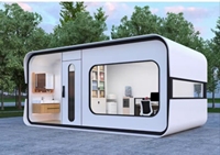 Tiny Pod : Conteneur Extensible Préfabriqué – Mini Bureau/Maison de Plage pour Airbnb, Chambre, Salon, Utilisation en Centre Commercial