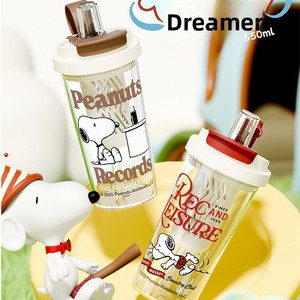 Gourde à paille pour enfants <span class=keywords><strong>Snoopy</strong></span> en Tritan – Résistante aux hautes températures, type paille, idéale pour les étudiants, grande capacité, design cartoon - Product Image 4