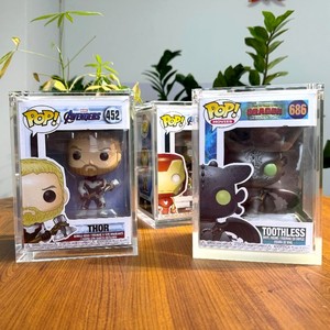 Vente chaude acrylique pour pour Pop Case Original Shield Armor Stack Display avec aimant couvercle dur protecteurs affichage - Product Image 1