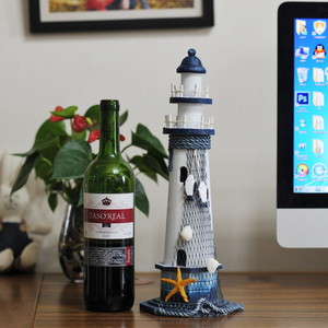 Torre de Faro Retro de Madera Maciza, Estilo Mediterráneo, Decoración para el Hogar, Diseño Art <span class=keywords><strong>Deco</strong></span> para Aniversarios - Product Image 2