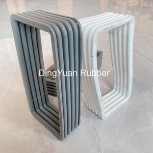 غطاء أنابيب مموج مسطح مربع الشكل من السيليكون عالي الجودة من مصنع صيني - Product Image 2