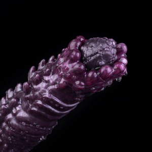 Hy Man Fantasy Monster Oviposition <b>Dildo</b> Soft Silicone Textured Adult Toy with Immersive Sensation OEM Available - Product Image 6