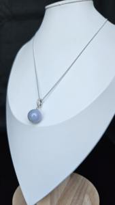 Collier en jadéite naturelle de type classique, plaqué argent 925, certifié NGTC, élégance intemporelle pour femmes - Product Image 4