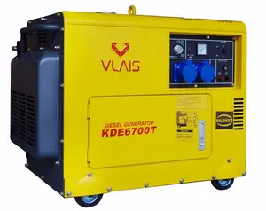 Meest populaire KDE 6700T geen lawaai Vlais grootste fabriek stille diesel generator 5 kva