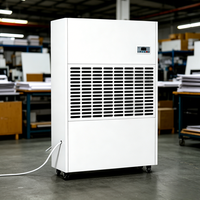 Dehumidifier Lantai Industri Baru 480L/D Efisiensi Tinggi Layar Digital Pengering Udara Gudang Pabrik Komersial