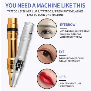 Machine professionnelle de tatouage de sourcils et de lèvres en or coloré, sans fil - Product Image 2