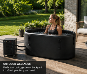 Enfriador de Agua para Inmersión Fría Vanace de 1HP con Bañera de Hielo para una Solución Segura de Enfriamiento y Recuperación Deportiva - Product Image 1