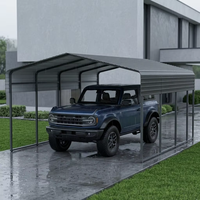 Fabricant de carports préfabriqués en acier thermolaqué de haute qualité, usine de vente en gros du Shandong