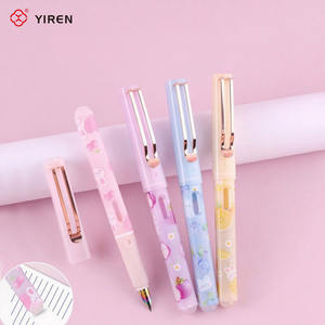 YIREN simpatico cartone animato penna cancellabile blu penna a inchiostro con gomma forniture per la scuola cancelleria per ufficio all'ingrosso - Product Image 2