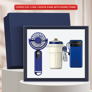 Ensemble Cadeau d'Été ZMHQ : Ventilateur Portable + Thermos Intelligent + Batterie Externe - Articles Cadeaux Hydratants et Rafraîchissants - Souvenirs - Ensemble Cadeau d'Entreprise 2027 - Product Image 4