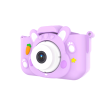 Appareil photo portable 1080P HD à double objectif, appareil photo numérique pour selfie, écran IPS, autofocus, jeu, musique, histoire, appareil photo de poche pour enfants