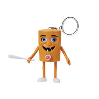 Internet célébrité transfrontalière Shanhaijing bâton en bois Figure transformant visage jouet PVC porte-clés pendentif cadeau pour enfants