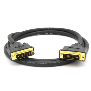 Câble adaptateur DVI vers DVI plaqué or Câble vidéo numérique DVI mâle vers mâle <span class=keywords><strong>pour</strong></span> jeux vidéo HDTV Ordinateur <span class=keywords><strong>portable</strong></span> <span class=keywords><strong>PC</strong></span> Projecteur <span class=keywords><strong>TV</strong></span> - Product Image 2