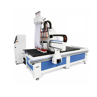 Router CNC Jinan Mosencnc de Alta Eficiencia 1325 con 4 Husillos y Motor de 4kW, Mesa de Vacío para Tallado de Madera, Muebles y Puertas, Producción en Masa