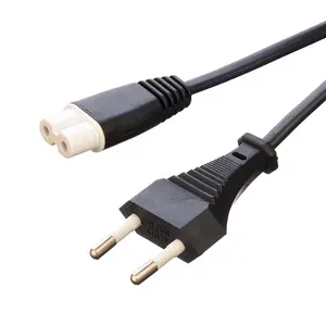 Werks-Direkt verkauf 2.5A 2-poliger Stecker Netz kabel Schwarzer Kesselst ecker mit Stecker oder Buchse VDE-Netz kabel für Haushalts geräte