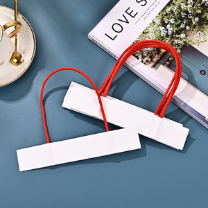 Asas personalizadas para bolsas de papel, asas de papel kraft, asas para bolsas de regalo y cuerdas de papel tejidas para cajas. - Product Image 1