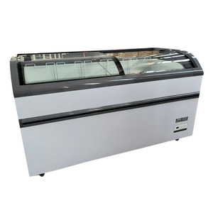 1.5m di raffreddamento diretto orizzontale armadietto supermercato commerciale congelatore vetro <span class=keywords><strong>scorrevole</strong></span> coperchio curvo petto - Product Image 6