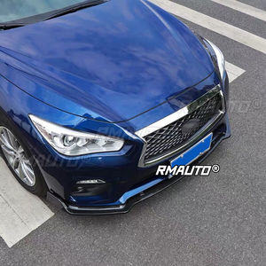 <b>For</b> Q50 <b>Car</b> Front Bumper Lip Spoiler Splitter Lip <b>Diffuser</b> Bumper Guard Apron Body Kit <b>for</b> Infiniti Q50 2014-2017 2018-2021 - Product Image 3
