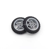 Moteur TT 6514, roue à axe transversal étroit de 65 mm, pneu en caoutchouc pour voiture robot intelligente de suivi de ligne, pour projet STEM