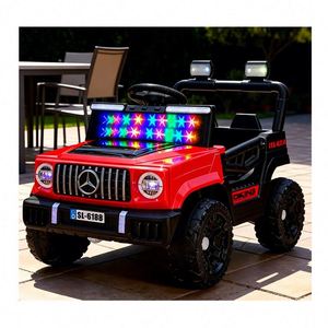 TOYSRUNNER Voiture électrique pour enfants à 4 roues, double moteur 6V4Ah, éducation précoce, MP3, téléphone, télécommande, volant, plastique, 3-12 ans - Product Image 1
