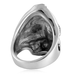 Military Cap Skull <b>Ring</b> Stainless Steel Men's Punk Jewelry Gift 21016 - Product Image 2