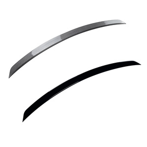 Mercedes-Benz E-Class W214 Rear Spoiler Piano <b>Black</b> Carbon Fiber Texture ABS <b>Trunk</b> Wing 2024+ - Product Image 5