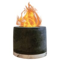 Beton Meja Fire Pit - Ethanol Bowl Mini Perapian Pribadi untuk Indoor & Garden Bio Fuel